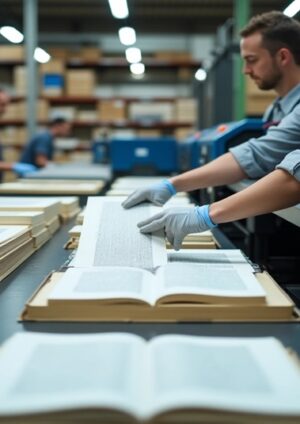 impressão de livros